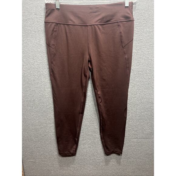 Sweaty Betty All Day Women Athletic Leggings 7/8 Length Stretch Size XL Purple - Picture 2 of 14